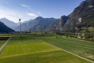 L'éolienne Cime de l'est à Collonges